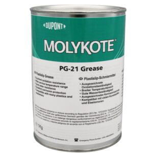 Molykote PG-21 Plastislip Grease silicone-based white NLGI-2 1kg can - Image 1