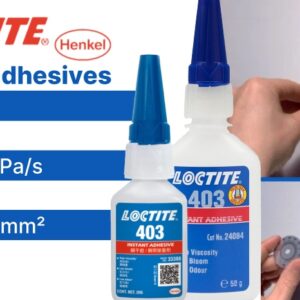 Loctite 403 Low odour alkoxyethyl instant adhesive clear 50g bottle - Image 3