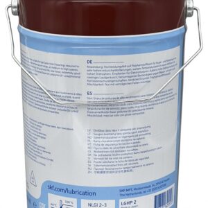 SKF LGHP 2/5 High temperature bearing grease for electric motors 5kg - Image 3
