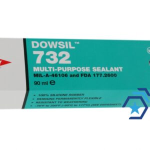 Dowsil 732 Clear Multi-purpose Silicone Sealant 90ml tube - Image 3