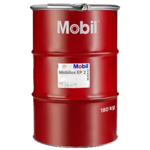 Mobilux EP 2 Lithium-based multipurpose bearing grease 180kg drum - Image 1