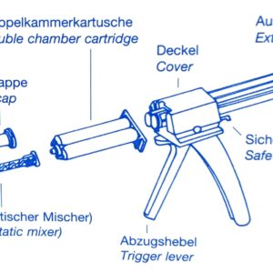 DELO-XPRESS 902 Manual dispensing gun for 50ml double cartridges - Image 4
