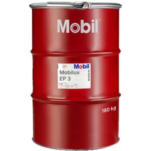 Mobilux EP 3 Lithium-based Multipurpose Bearing Grease 180kg Drum - Image 1