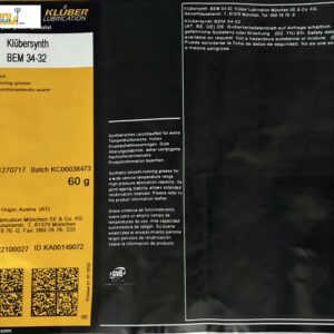 Klübersynth BEM 34-32 Synthetic smooth-running grease 60g cartridge - Image 4
