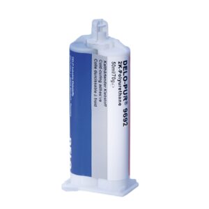 Delo-Pur 9694 Two Part Polyurethane Glue black 50ml cartridge - Image 1