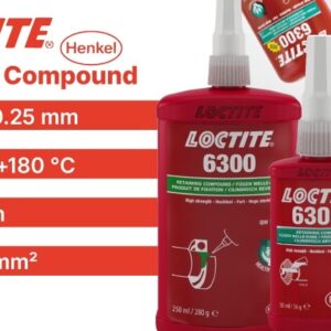Loctite 6300 Non Hazardous Retaining Compound high strength green 50ml - Image 3