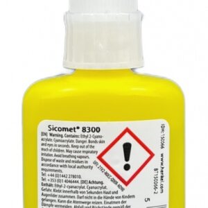 Sicomet 8300 Cyanacrylate instant adhesive high strength clear 50g - Image 3