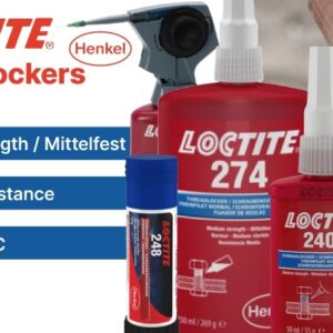 Loctite 2400 Non Hazardous Threadlocker medium strength blue 50ml - Image 3