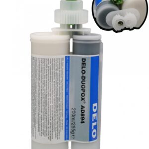 DELO-DUOPOX AD894 Two-Part Epoxy Adhesive gap-filling black 200ml - Image 1