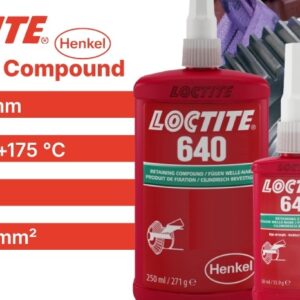 Loctite 640 Retaining Compound slow curing high strength green 50ml - Image 3