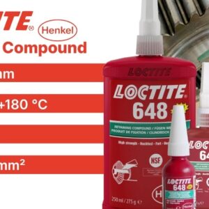 Loctite 648 Retaining Compound up to 180 °C high strength green 5ml - Image 4