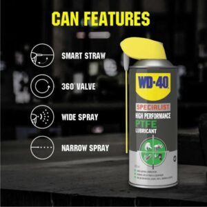 WD-40 Specialist spray can lubricant PTFE 400ml Smart Straw spray - Image 3