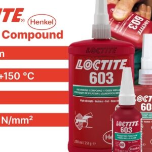 Loctite 603 Retaining Compound for sintered bearings green 250ml - Image 3