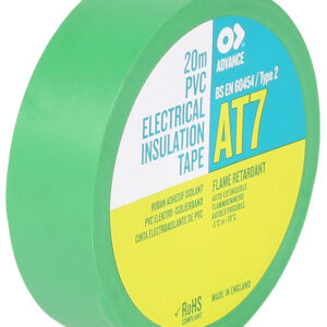 Advance Tapes AT7 Green PVC Electrical Tape, 19mm x 20m - Image 1