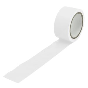 RS PRO White PVC 33m Hazard Tape, 0.15mm Thickness - Image 1