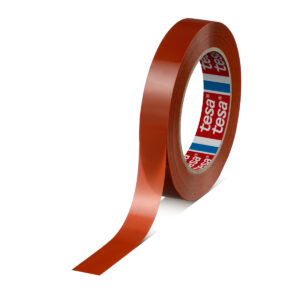 Tesa 04287-00338-00 Orange Packing Tape, 66m x 19mm - Image 1