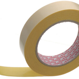 3M 9195 25MMX25M Transparent Yellow Double Sided Adhesive Square, 0.13mm Thick, 8 N/cm, Polypropylene Backing, 25mm x - Image 1