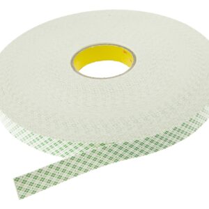 3M SCOTCH 4032, 4032 White Foam Tape, 25.0mm x 66.0m, 0.80mm Thick - Image 1