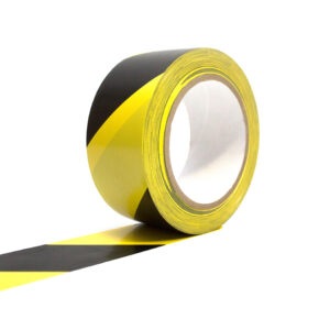 Coba Europe Black/Yellow PVC 33m Hazard Tape - Image 1