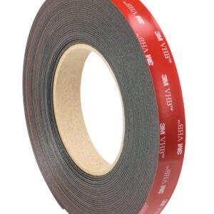 3M 7100363472, VHB LVO Black Foam Tape, 19mm x 33mm, 1.6mm Thick - Image 1