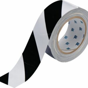 Brady 104319 Black/White 30.48m Floor Tape - Image 1