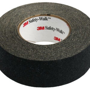 3M Safety-Walk 600 Serie Black Polypropylene 18m Hazard Tape, 0.76mm Thickness - Image 1