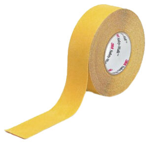 3M Safety-Walk 600 Serie Yellow Polypropylene 18m Hazard Tape, 0.76mm Thickness - Image 1