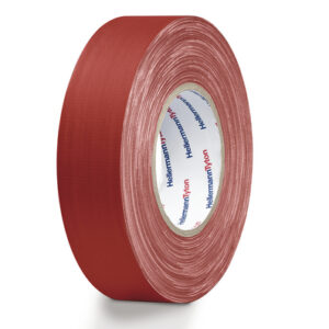 HellermannTyton HTAPE-TEX-19x10-CO-RD Cloth Tape, 10m x 19mm, Red, PE Coated Finish - Image 1