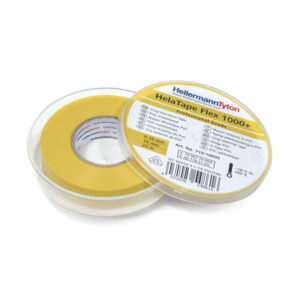 HellermannTyton HellermannTyton Yellow PVC Electrical Tape, 19mm x 20m - Image 1