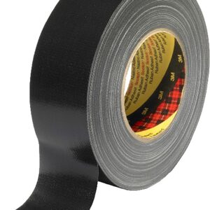 3M Scotch 389 Duct Tape, 50m x 100mm, Black, Acrylic Coated Finish - Image 1