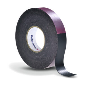 HellermannTyton Black Natural Rubber Electrical Tape, 19mm x 6.7m - Image 1