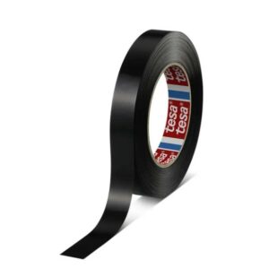 Tesa 4288 Black Strapping Tape, 66m x 25mm - Image 1