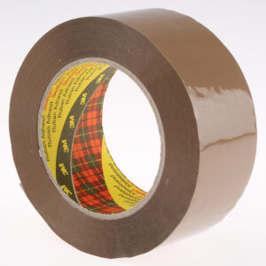 3M SCOTCH 313 Brown Packing Tape, 100m x 50mm - Image 1