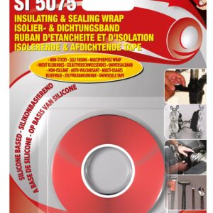 Loctite 5075 Red Silicone Rubber Electrical Tape, 25mm x 4.27m - Image 1