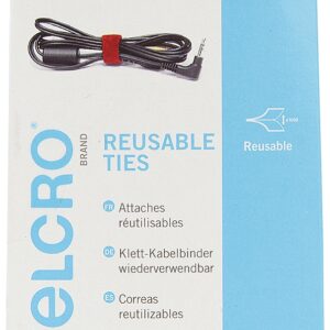 Velcro Blue, Green, Orange, Red, Yellow Hook & Loop Tape, 12mm x 200mm - Image 1
