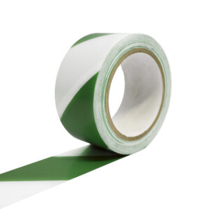 Coba Europe Green/White PVC 33m Hazard Tape - Image 1