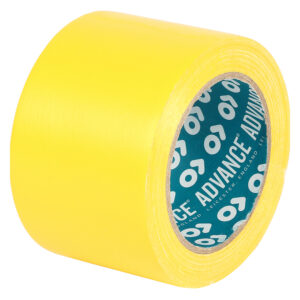 Advance Tapes AT8 Yellow PVC 33m Lane Marking Tape, 0.14mm Thickness - Image 1