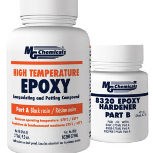 MG Chemicals 832HT-375ML Black Epoxy Epoxy Resin Adhesive 375 ml - Image 1