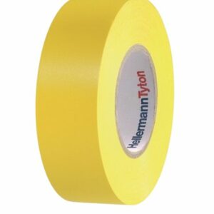 HellermannTyton HellermannTyton Yellow PVC Electrical Insulation Tape, 19mm x 20m - Image 1