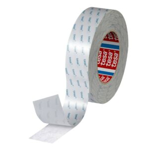 Tesa 04943-00007-04 Translucent Double Sided Cloth Tape, 0.100mm Thick, 8,1 N/cm, Non-Woven Backing, 38mm x 50m - Image 1