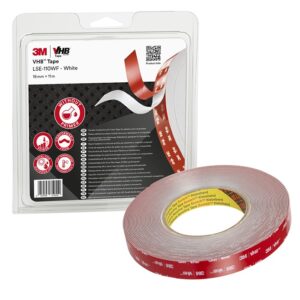 3M LSE-110F, 710028 White Foam Tape, 19.0mm x 11.0m, 1.10mm Thick - Image 1