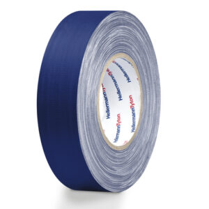 HellermannTyton HTAPE-TEX-19x50-CO-BU Cloth Tape, 50m x 19mm, Blue, PE Coated Finish - Image 1