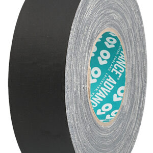 Advance Tapes AT160 Cloth Tape, 50m x 15mm, Black, Matt Finish - Image 1
