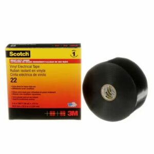 3M Scotch Black PVC Electrical Tape, 50mm x 33m - Image 1