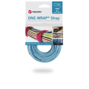 Velcro  Self Engaging Aqua Reclosable Fastener, 25mm x 300mm - Image 1