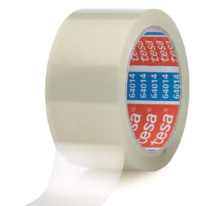 Tesa 64014 Transparent Packing Tape, 66m x 50mm - Image 1