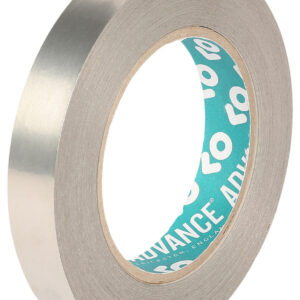 Advance Tapes AT536 Conductive Tin Clad Metallic Tape, 10mm x 33m - Image 1
