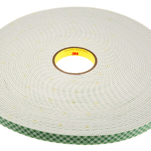 3M SCOTCH 4008, 4008 White Foam Tape, 19.0mm x 33.0m, 3.20mm Thick - Image 1