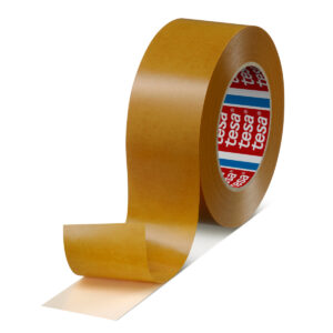 Tesa 04959-00112-00 Translucent Double Sided Tape, 0.1mm Thick, 14 N/cm, Non-Woven Backing, 19mm x 100m - Image 1