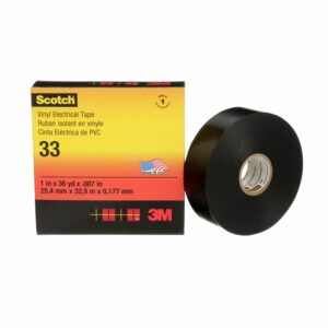 3M Scotch Amber PVC Electrical Tape, 38mm x 33m - Image 1